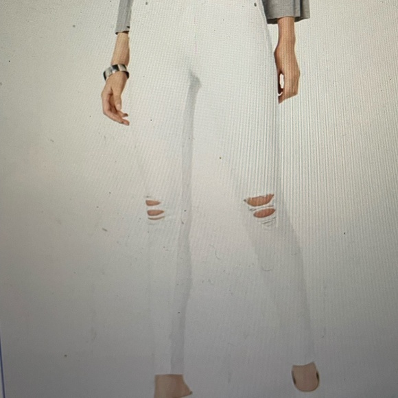 Hudson Jeans Sz 29 Misuse Nico Super Skinny Ripped Ankle Jeans White - Picture 1 of 10